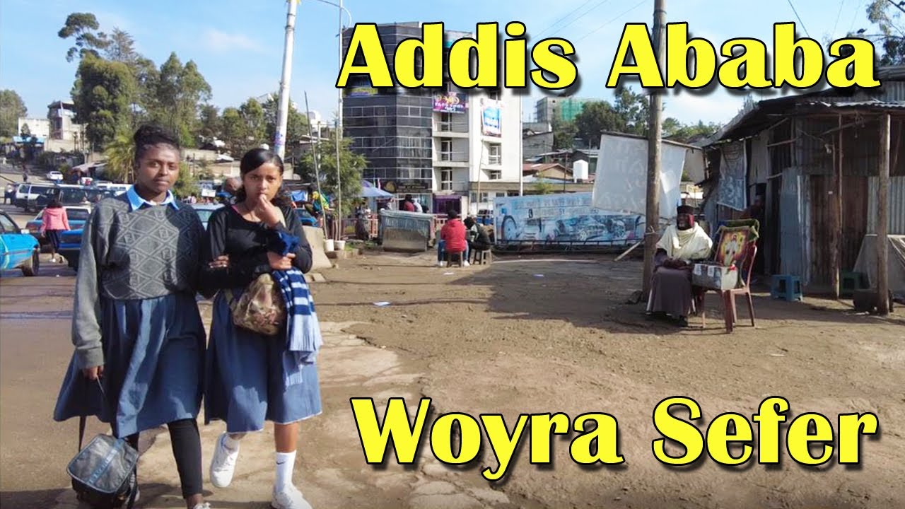 (ወይራ ሰፈር) Walking downtown Addis Ababa, Ethiopia 2023