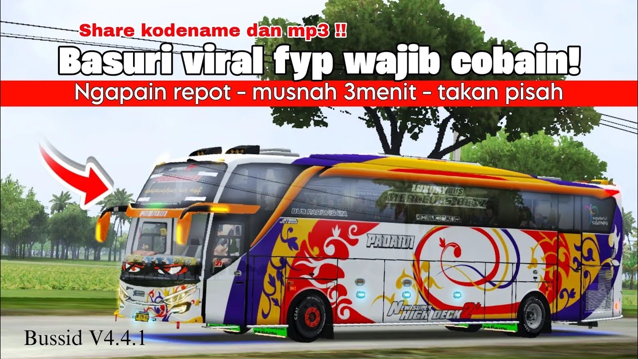 VIRAL FYP !! Share Kodename Basuri v4.4.1 | Bus Simulator Indonesia 