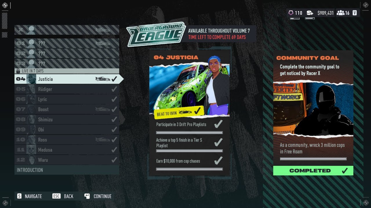 Need For Speed Unbound - Underground League - #4 Justicia