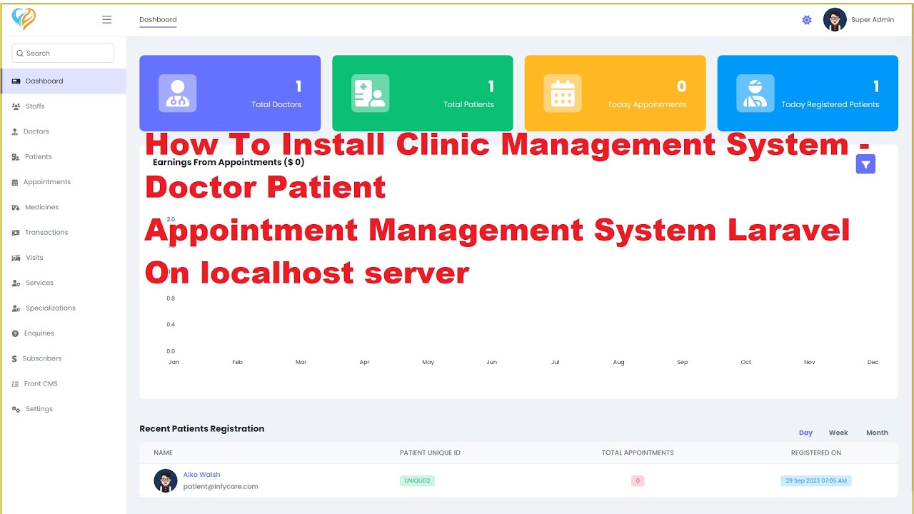 How To Install Clinic Management System - Doctor Patient Appointment Management System Laravel