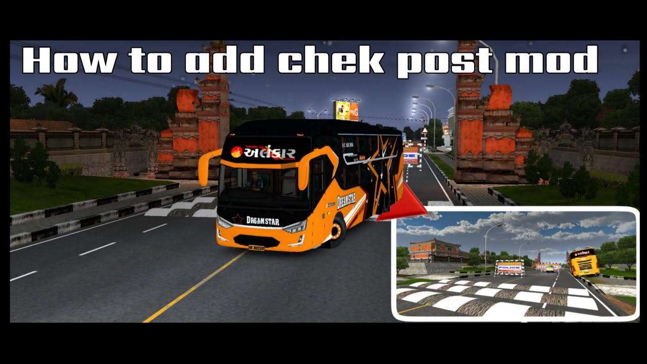 How to add chek post mod for bussid version 3.7.1