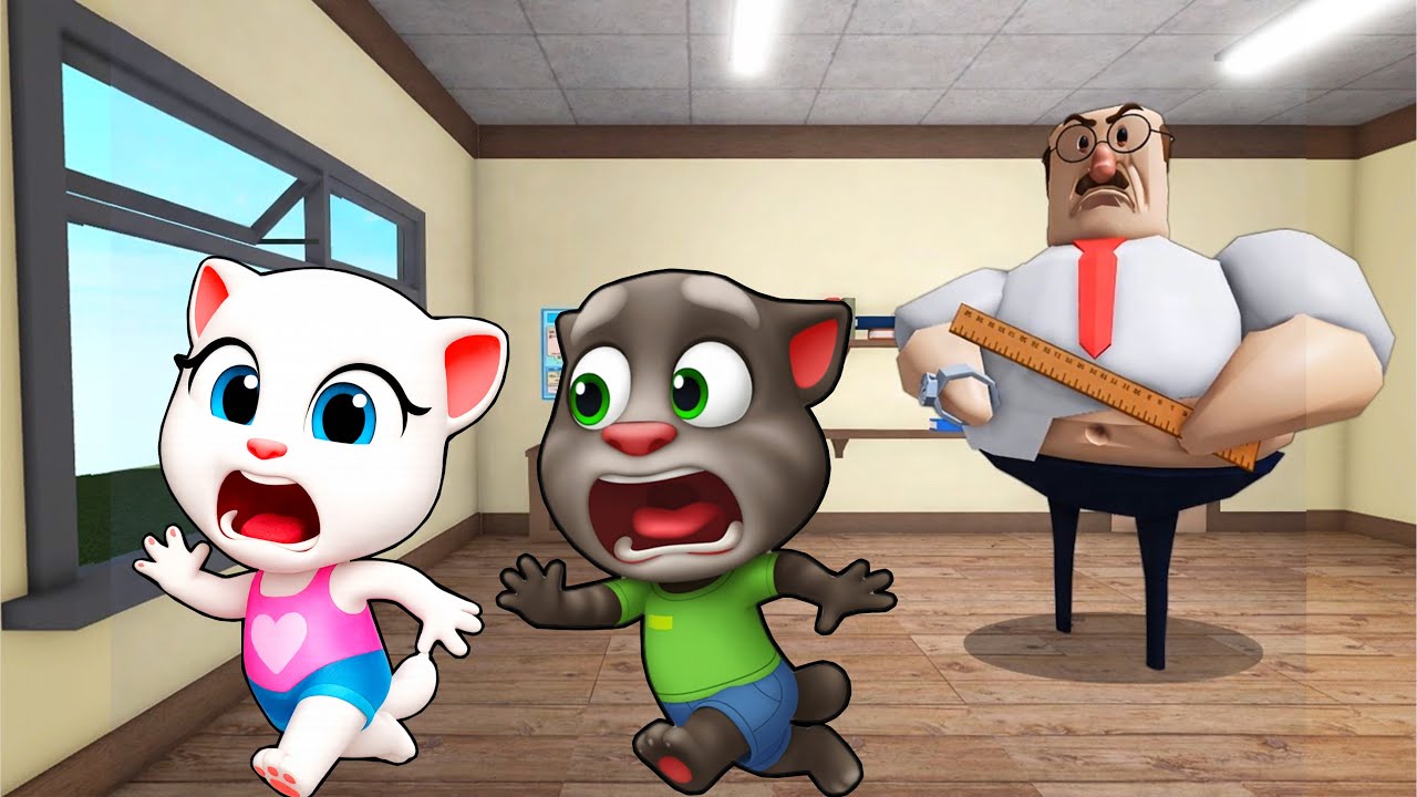 Talking Tom plays: Mr Pickle Roblox - My Talking Tom and Friends #Roblox #talkingtom