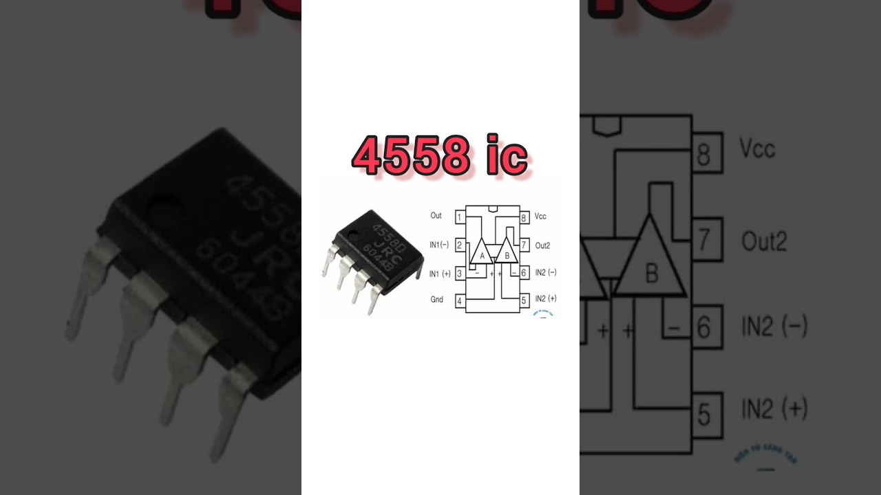 4558 AUDIO IC #akexperiment #pinout #electronic #4558 #AUDIOIC #4558IC #IC #AUDIOIC4558 #shorts