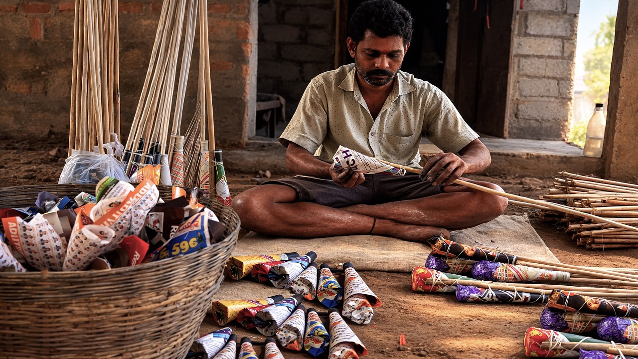 Biggest Rocket Fireworks Manufacturing in Indian  Factory