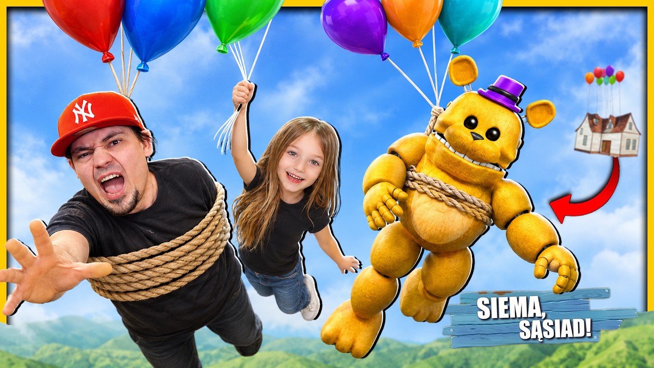 🎈 HELLO NEIGHBOR, ale SZYBKI FREDBEAR lata BALONAMI! *Z LARĄ* | Hello Neighbor Na Modach