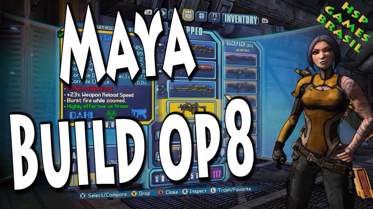 Maya Build Op8 - The Bee + Sand Hawk - Borderlands 2