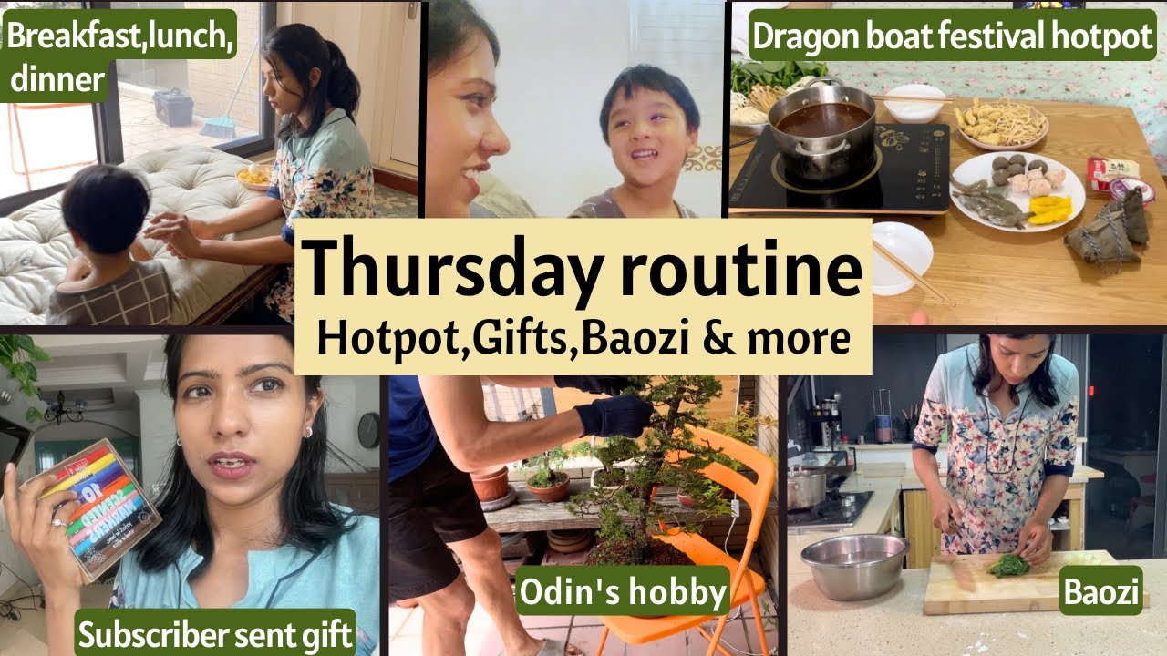 Thursday in Shanghai I Subscriber's gift I Hotpot I Made a lot of Baozi I Dragon boat festival