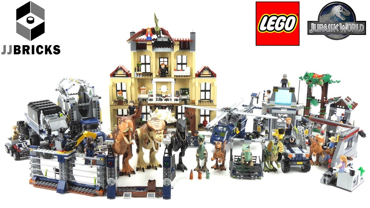 All Lego Jurassic World Fallen Kingdom Sets 2018 unboxing and review -4K-