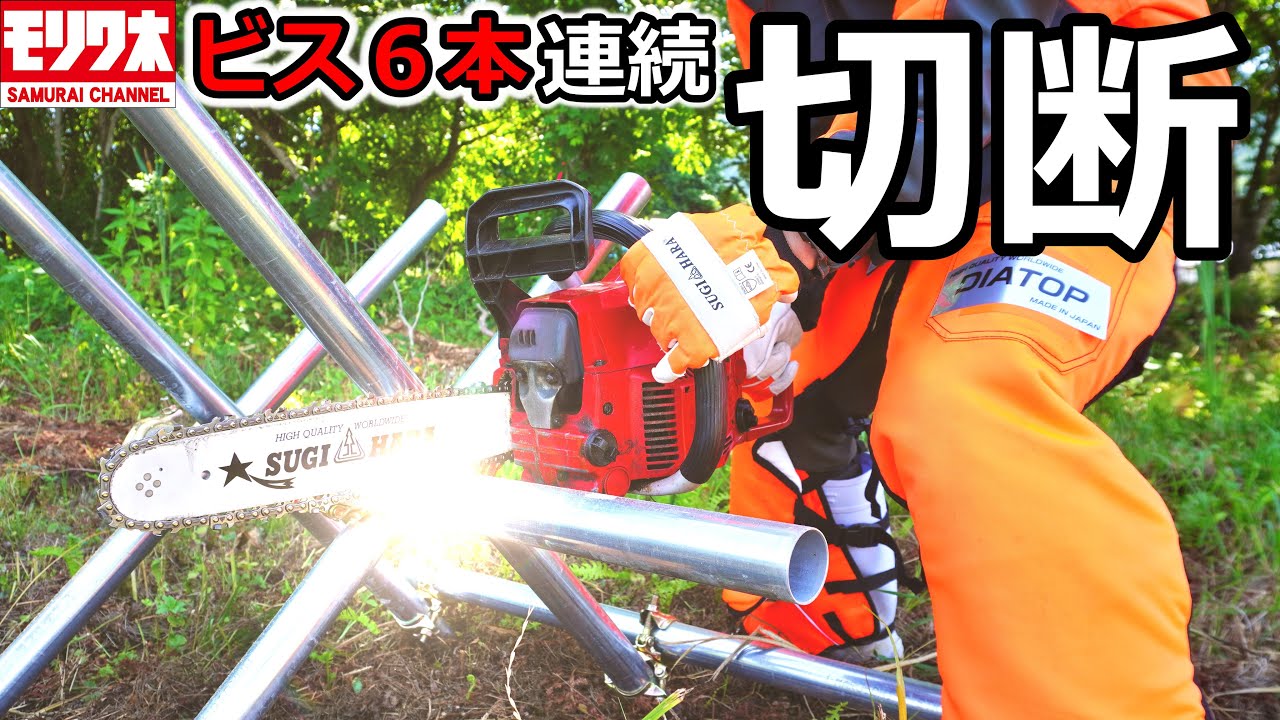 【チェンソー】SUGIHARA！高耐久ソーチェンが凄い！ビスごと切ってもまだ切れる！