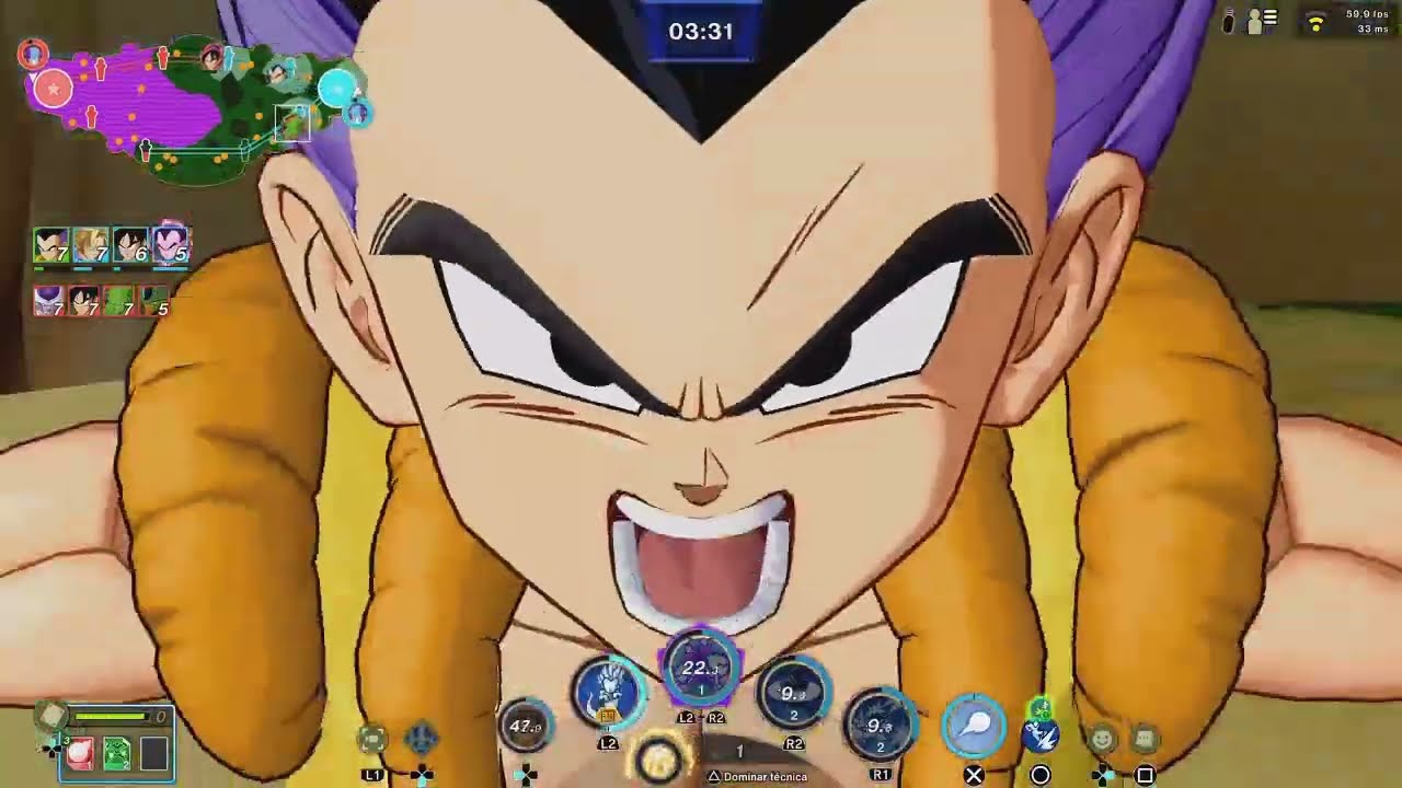Dragon Ball Gekishin Squadra | Gotenks y sus fantasmas hacen mucho daño | PS5 HD