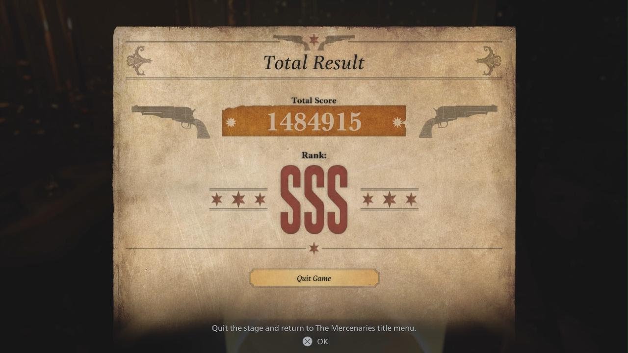 Resident Evil Village Mercenaries - Ethan SSS Rank - The Bloody River II