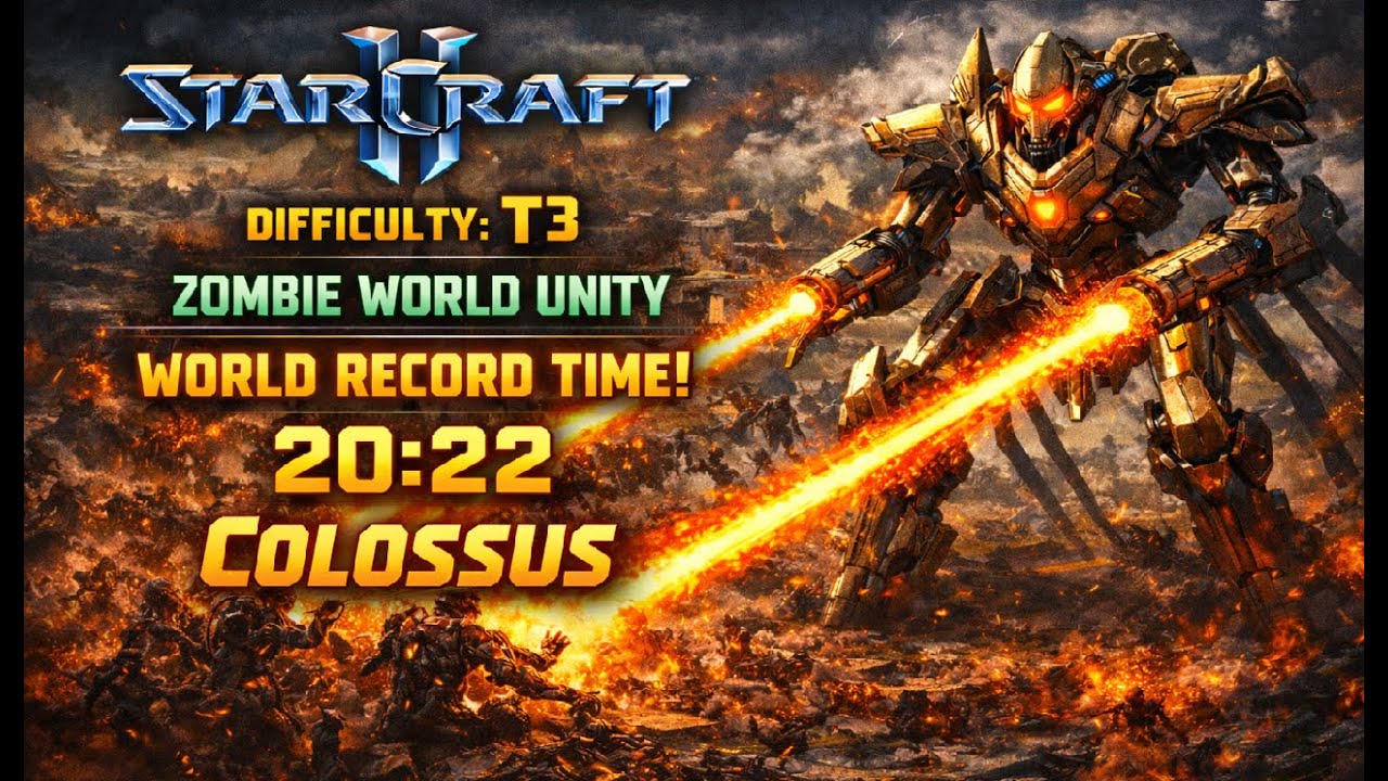 SC2 - Solo T3 Speedrun (20:22) - Zombie World Unity