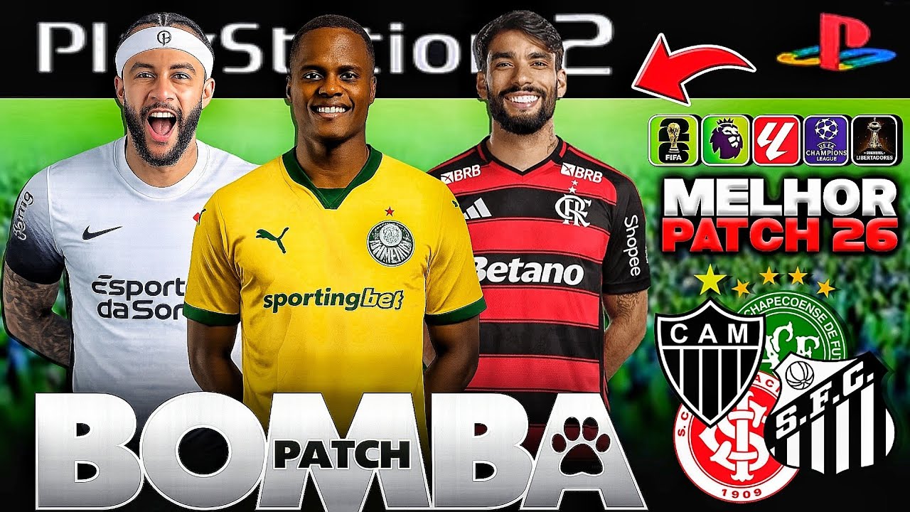 BOMBA PATCH 26 (PS2) DOWNLOAD DO MUNDO 26 AETHERSX2, PCSX2 / OPL ✅️