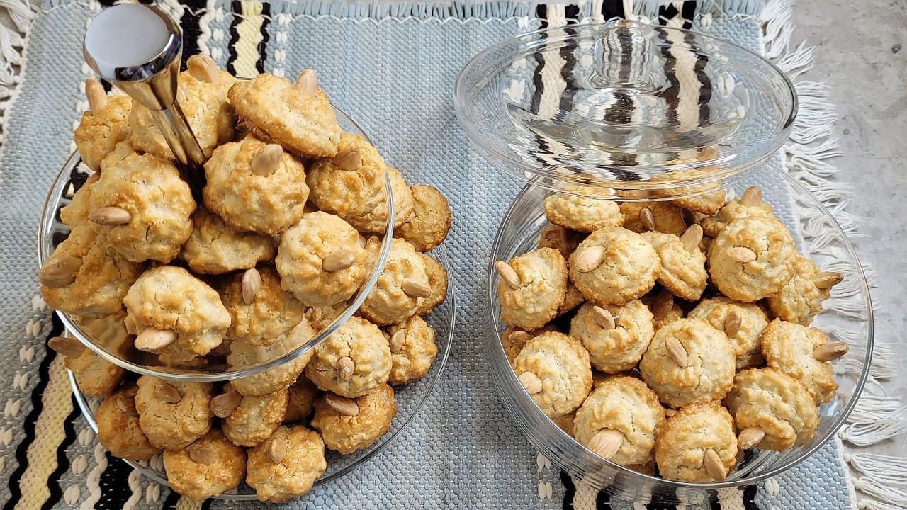 بتيفور اللوز وصفة زمنية تقليدية  / Petits fours aux amandes, Recette traditionnelle