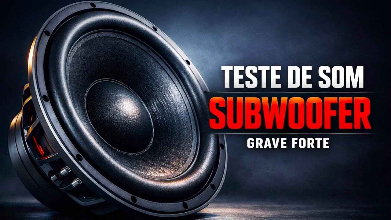 Som Grave Forte para Testar Subwoofer 02 - Teste de Som - DJ Fabrício Cesar