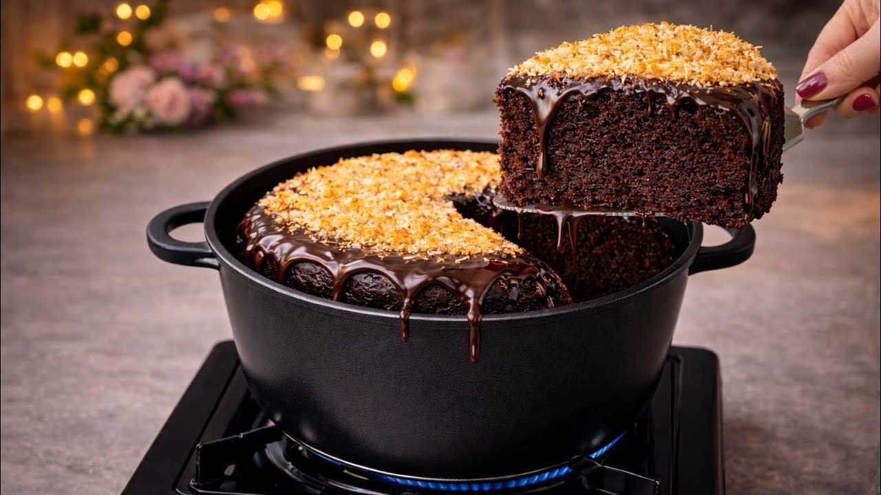 This Chocolate Coconut Cake Is So Soft — No Eggs, No Oven, No Mixer