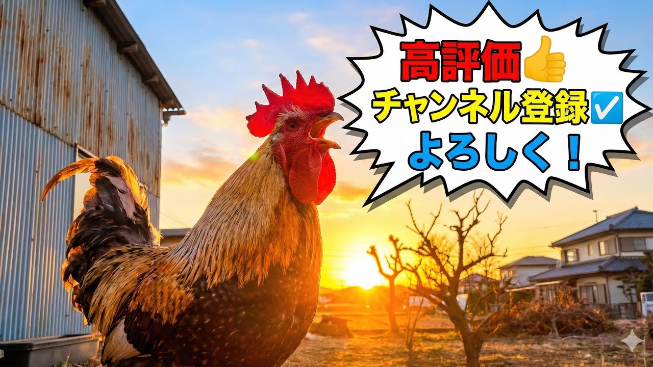 【朝ライブ】ニワトリの優雅な朝散歩が羨ましすぎて、仕事に行きたくなくなる配信。