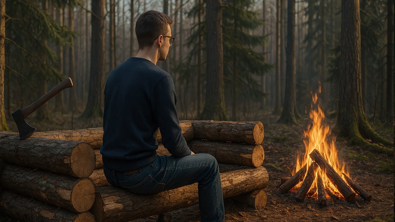 #1 Building a Forest Log Cabin From Fallen Trees 🌲 | Episode 1 - My Bushcraft Dream Begins