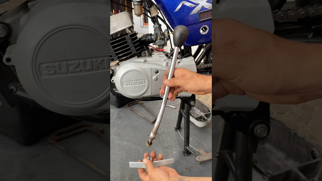 Modificaci&oacute;n para que podemos meter los cambios de una moto con la mano #motos