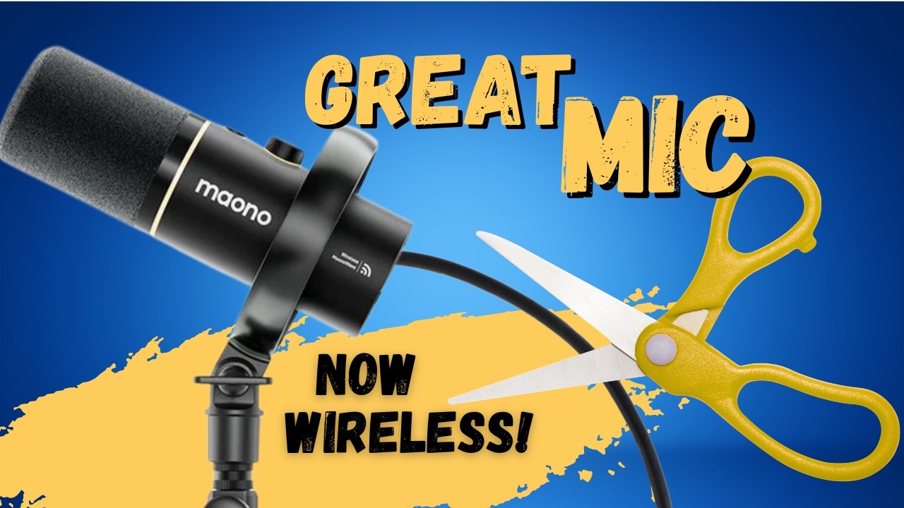 Микрофон Maono PD200W — отличный микрофон, теперь БЕСПРОВОДНОЙ!!