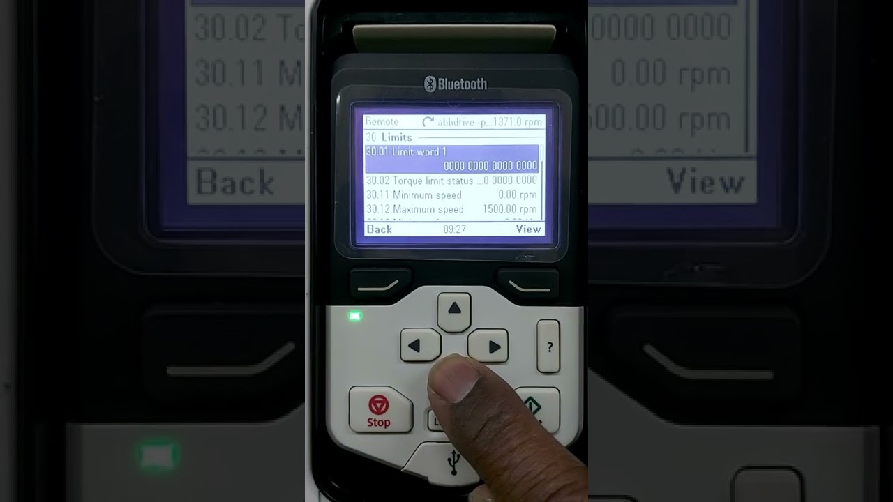 Speed Settings ABB 880