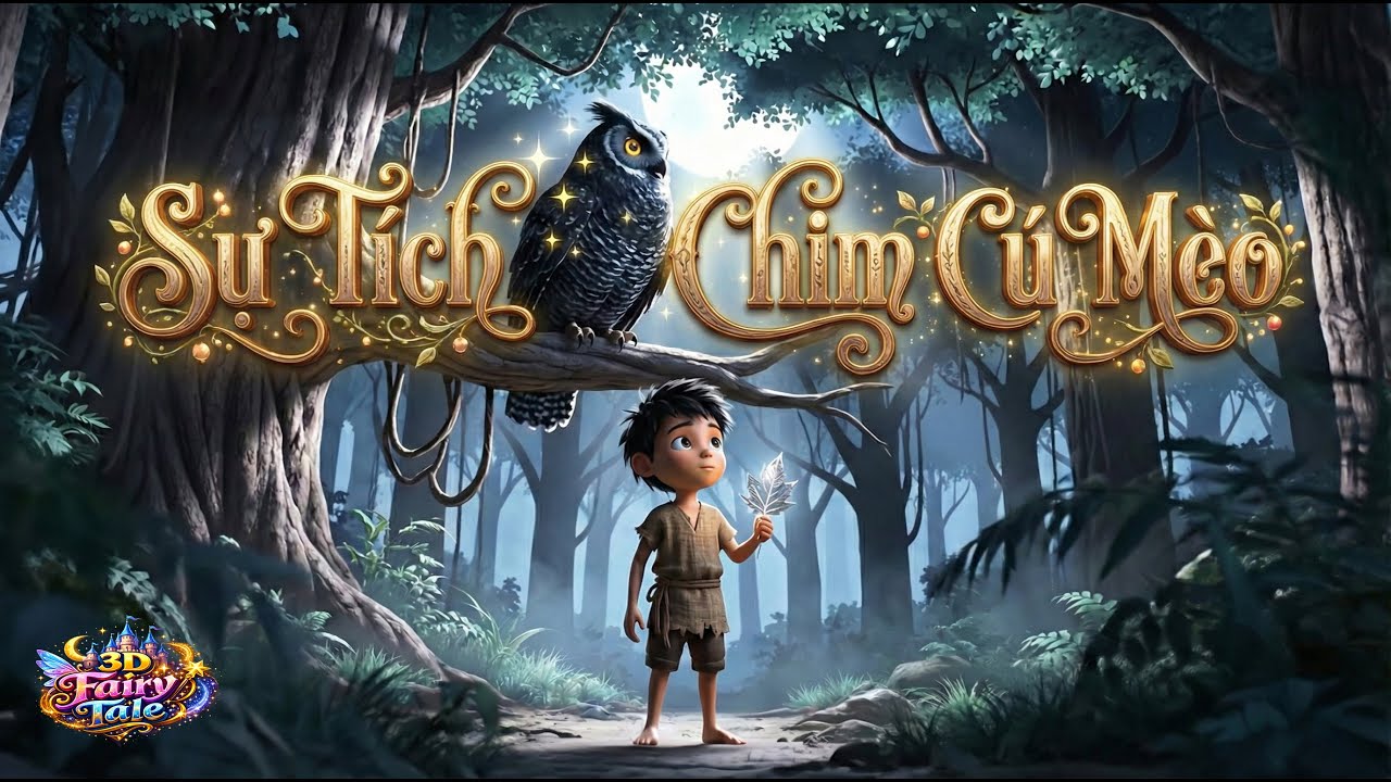 SỰ TÍCH CHIM CÚ MÈO: 3 Cửa Thử Thách Lời Nói–Lòng Tham–Nỗi Sợ (Cực Hay!) | 3D FAIRY TALE
