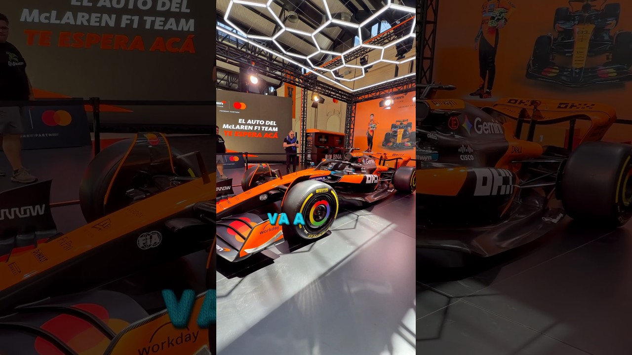 El Mclaren en Mar del Plata 🏎️ | Lando  Norris y Oscar Piastri  en Shopping Aldrey 