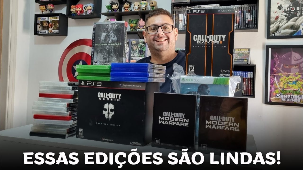 COLEÇÃO DE CALL OF DUTY | MÍDIAS FÍSICAS DE COD #callofduty