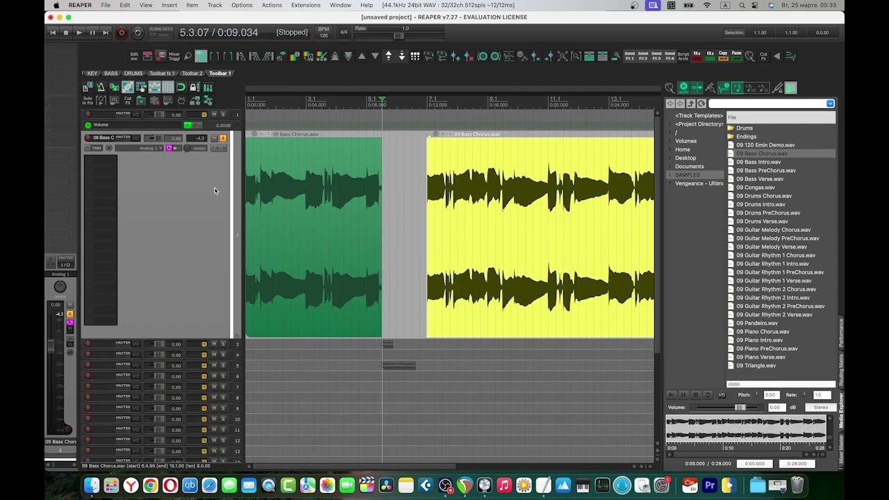 REAPER Toolbar 1