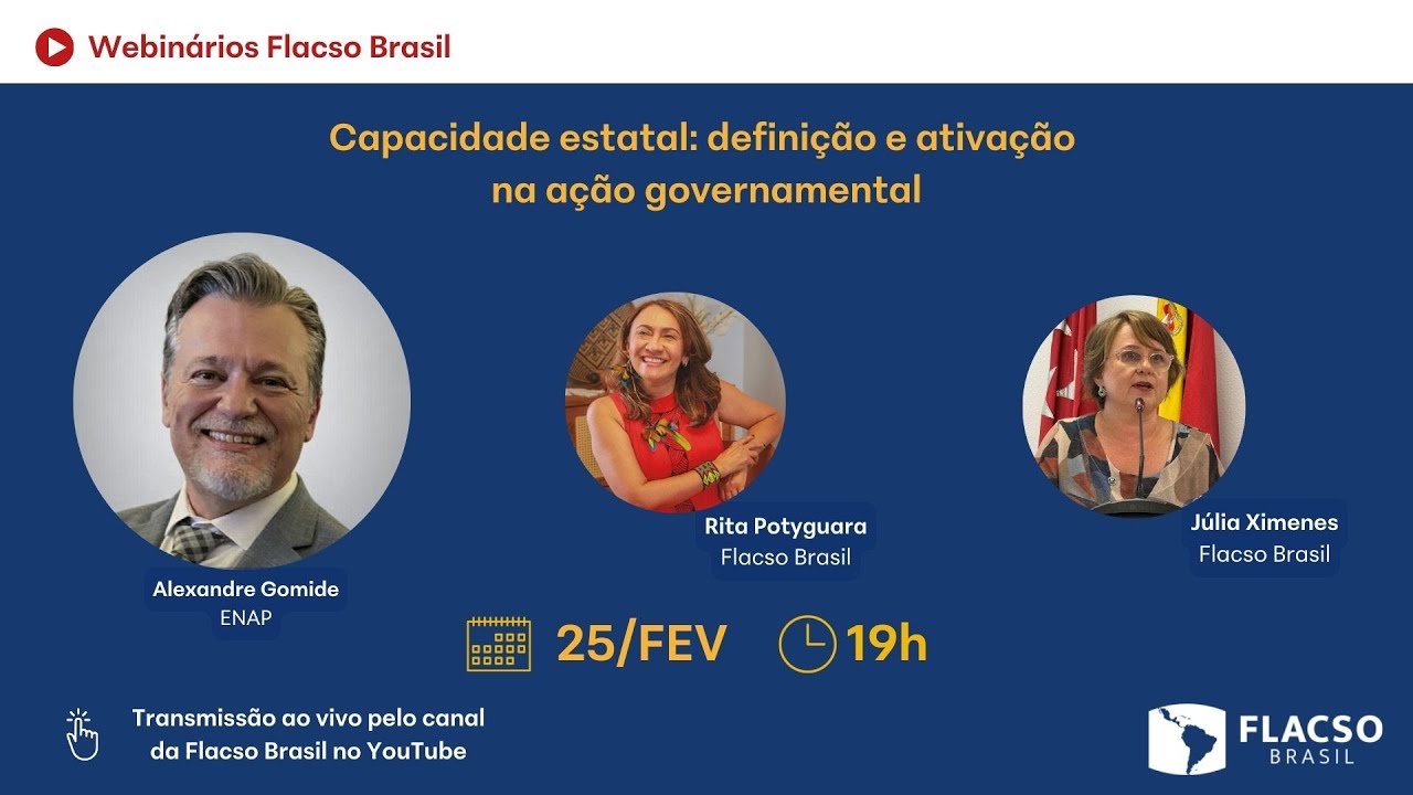 Webinários Flacso Brasil com Alexandre Gomide