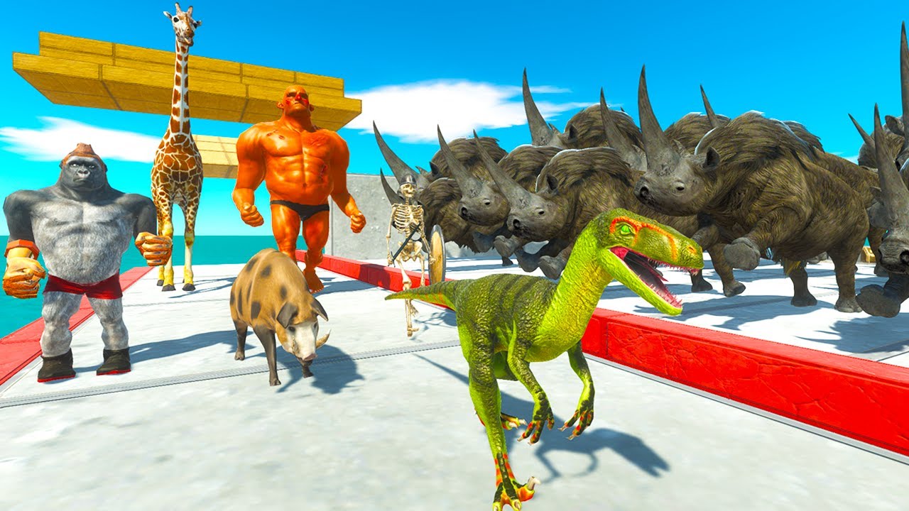 Animal Tide Challenge | Dinosaurs, Fantasy or Mutant Primates Win? - Animal Revolt Battle Simulator