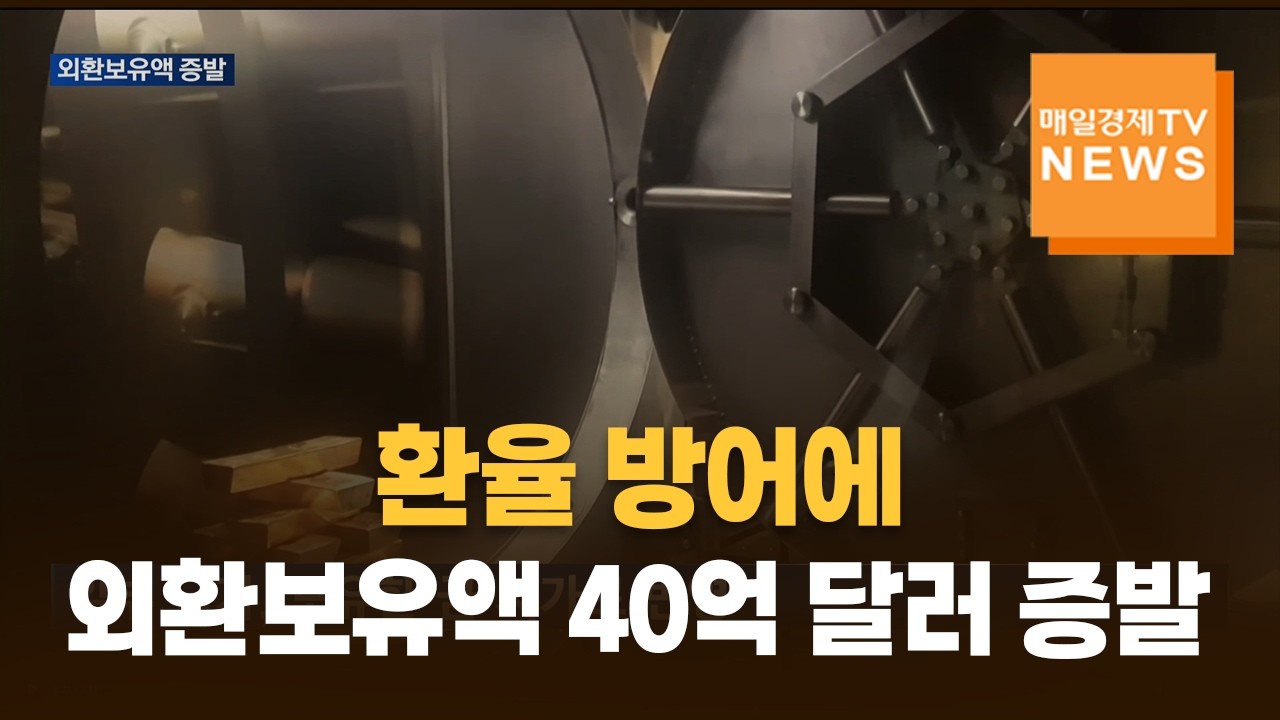 환율 방어에 곳간 줄었다&hellip;외환보유액 40억 달러 증발