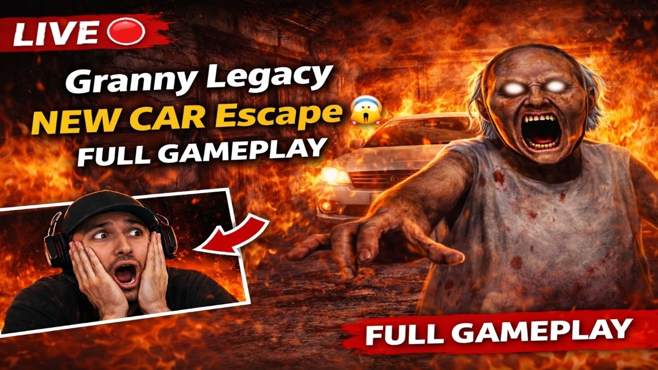 Granny NEW CAR Escape 😱 | Full Gameplay LIVE