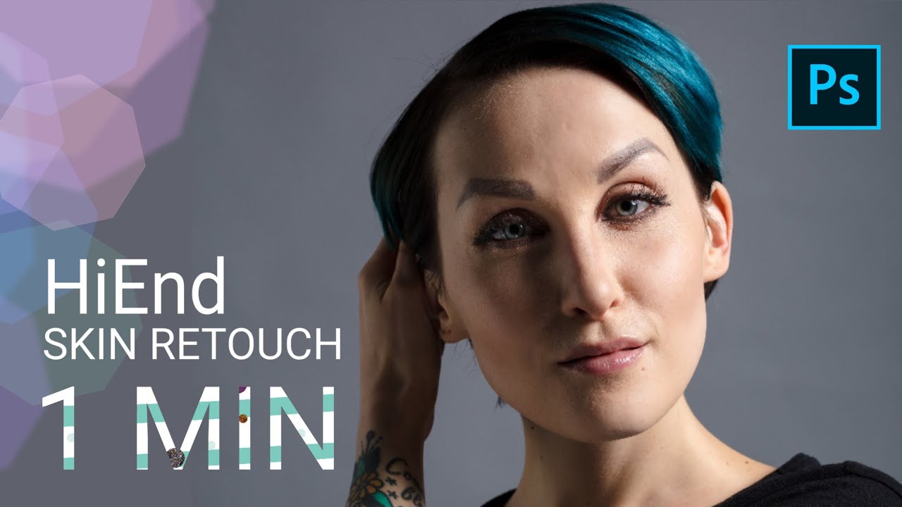 High-End Skin Retouching in 1 Minute in Photoshop|Frequency Separation||Venus Retouch Panel 3.0.0