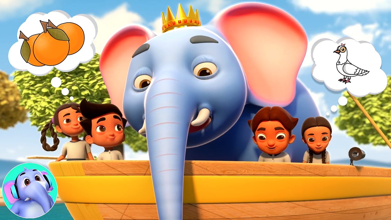 Hathi Raja Ke Sath Rangon Ko Sikhe, हाथी राजा, Ek Mota Hathi + Nursery Rhymes and Songs for Children
