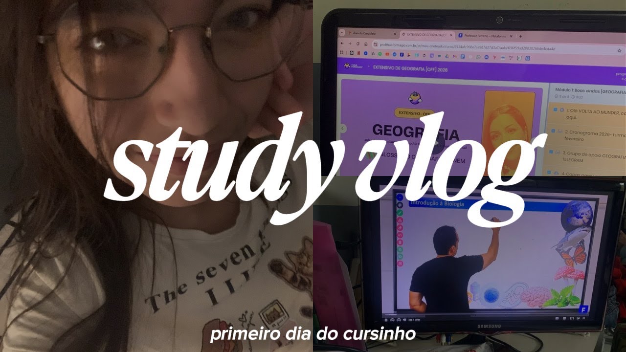 study vlog | primeiro dia do cursinho & voltando a rotina