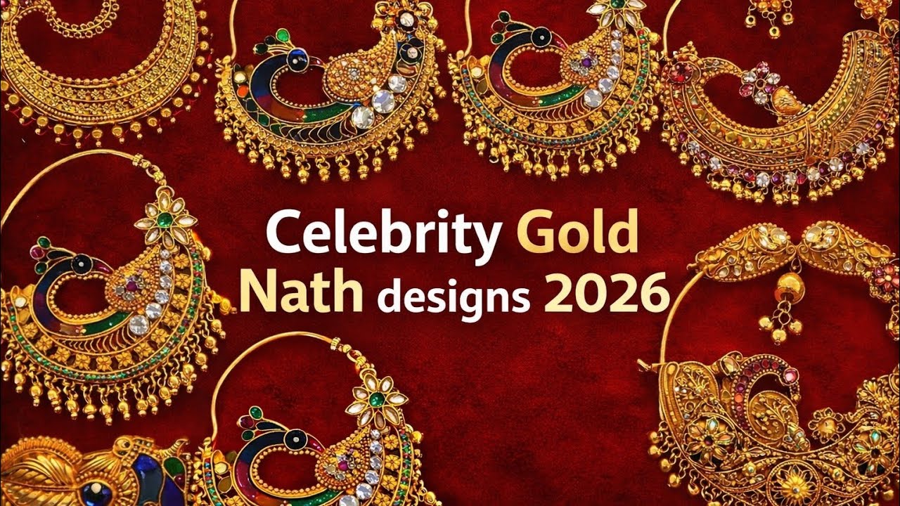 Celebrity Gold Nath designs for women..🔥🔥