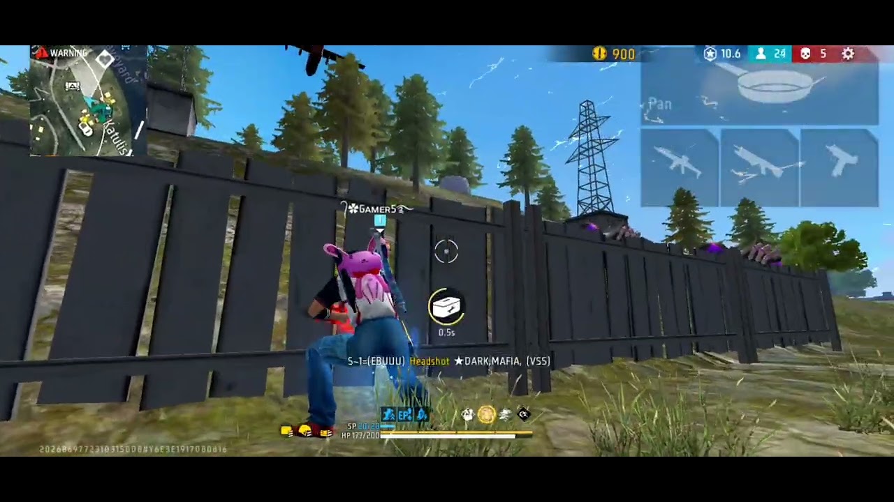 Free fire gameplay in br rank 💪 #FreeFire #@LipunGamingOfficial 