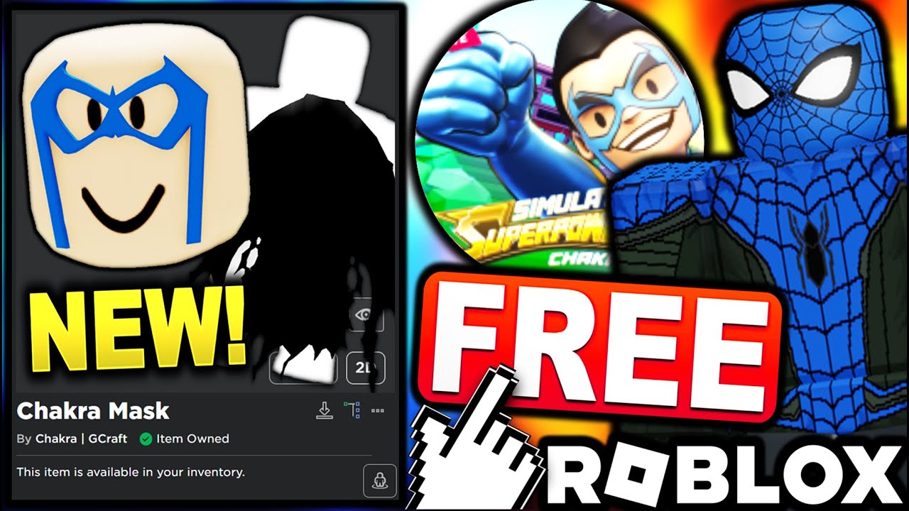 FREE ACCESSORIES! HOW TO GET Chakra Mask & Yama Cape! (ROBLOX Superpower Simulator)