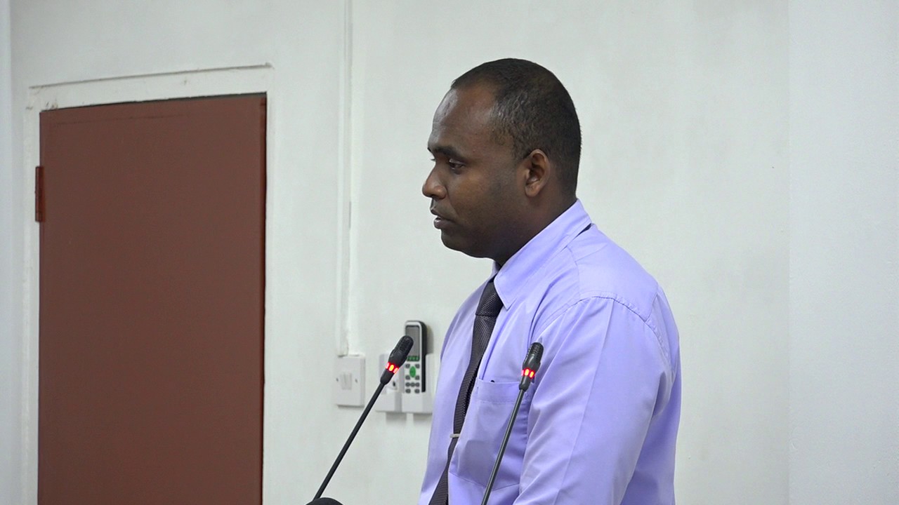 Crime Chief, Senior Superintendent of Police, Wendell Blanhum takes the stand