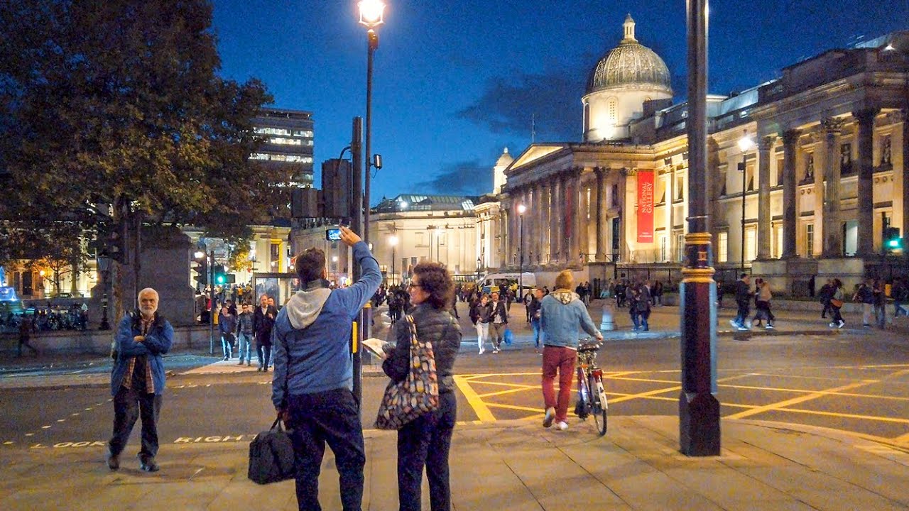 London Friday Night Walk - Waterloo to the West End Busy Streets