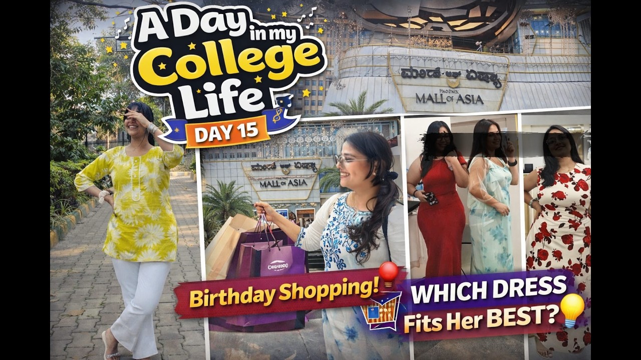 Birthday Dress Shopping with My Friend 🎂👗 | Day 15 | College student