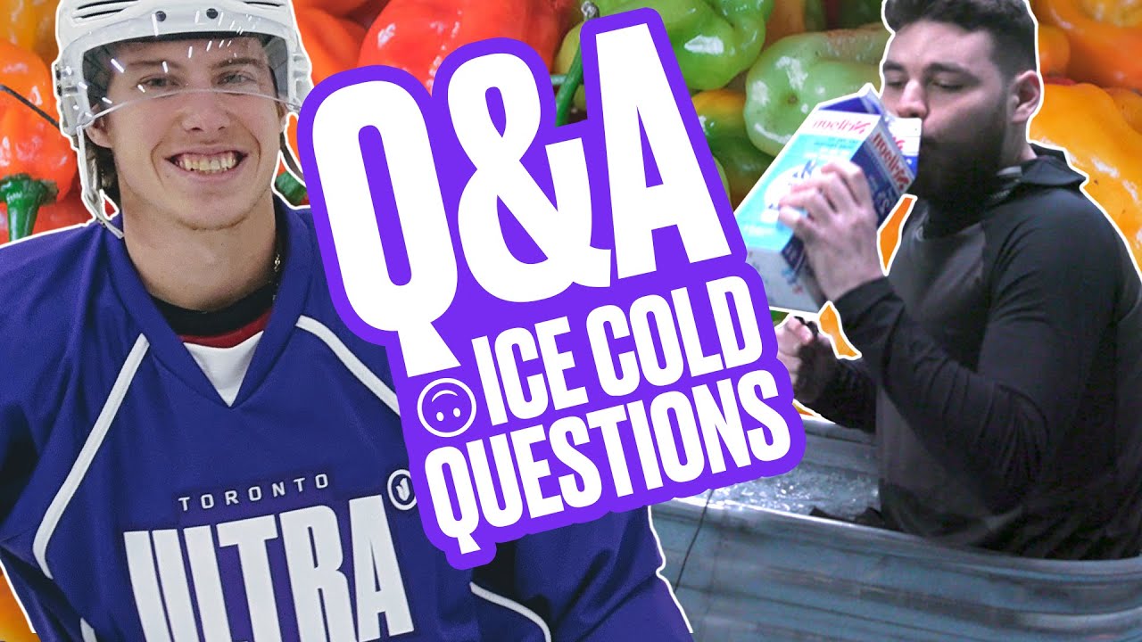 Ice Cold Questions w/ Mitch Marner & Methodz | Ghost Pepper Ice Bath Challenge 🌶️ 🧊