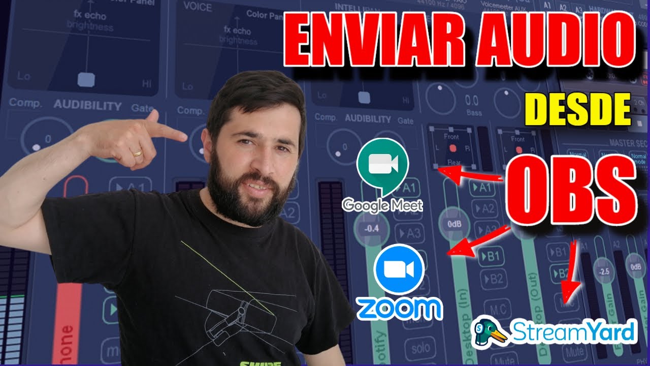 🚀 Como configurar OBS para enviar AUDIO a ZOOM, GOOGLE MEET/ Audio virtual obs/ VOICEMEETER BANANA🍌
