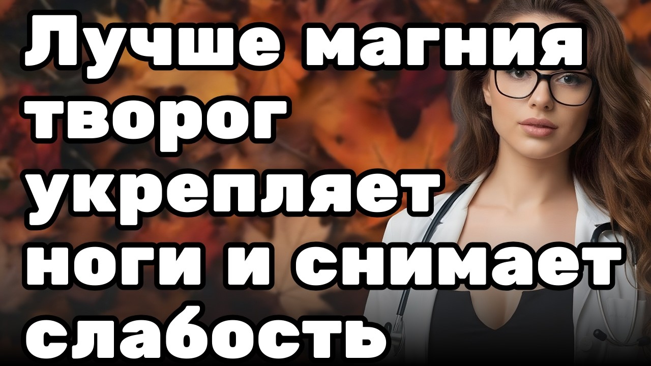 Лучше магния: творог укрепляет ноги и снимает слабость #мышцыног