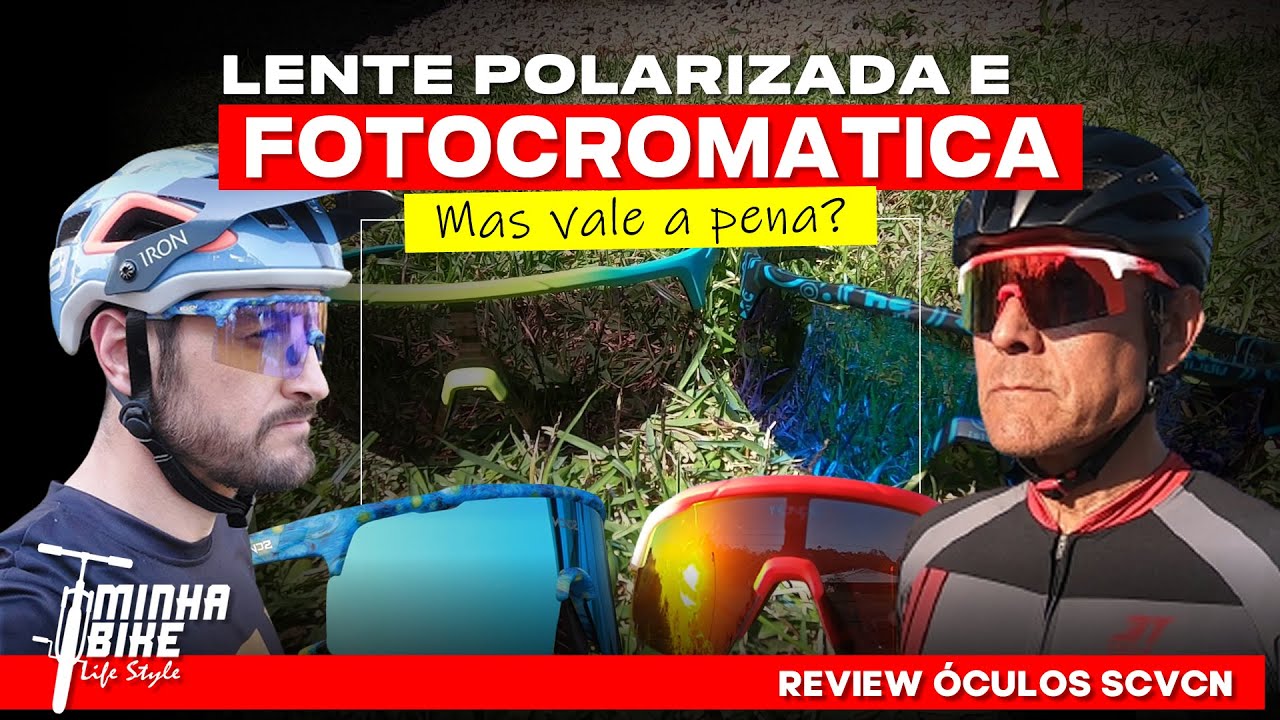 4 OCULOS DE CICLISMO SCVCN UV400 POLARIZADO FOTOCRIMÁTICO - Minha Bike Life Style