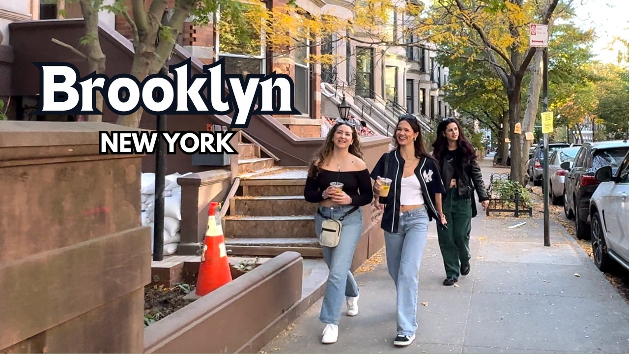4K NYC Walk | Brooklyn Charming Streets & Brownstones
