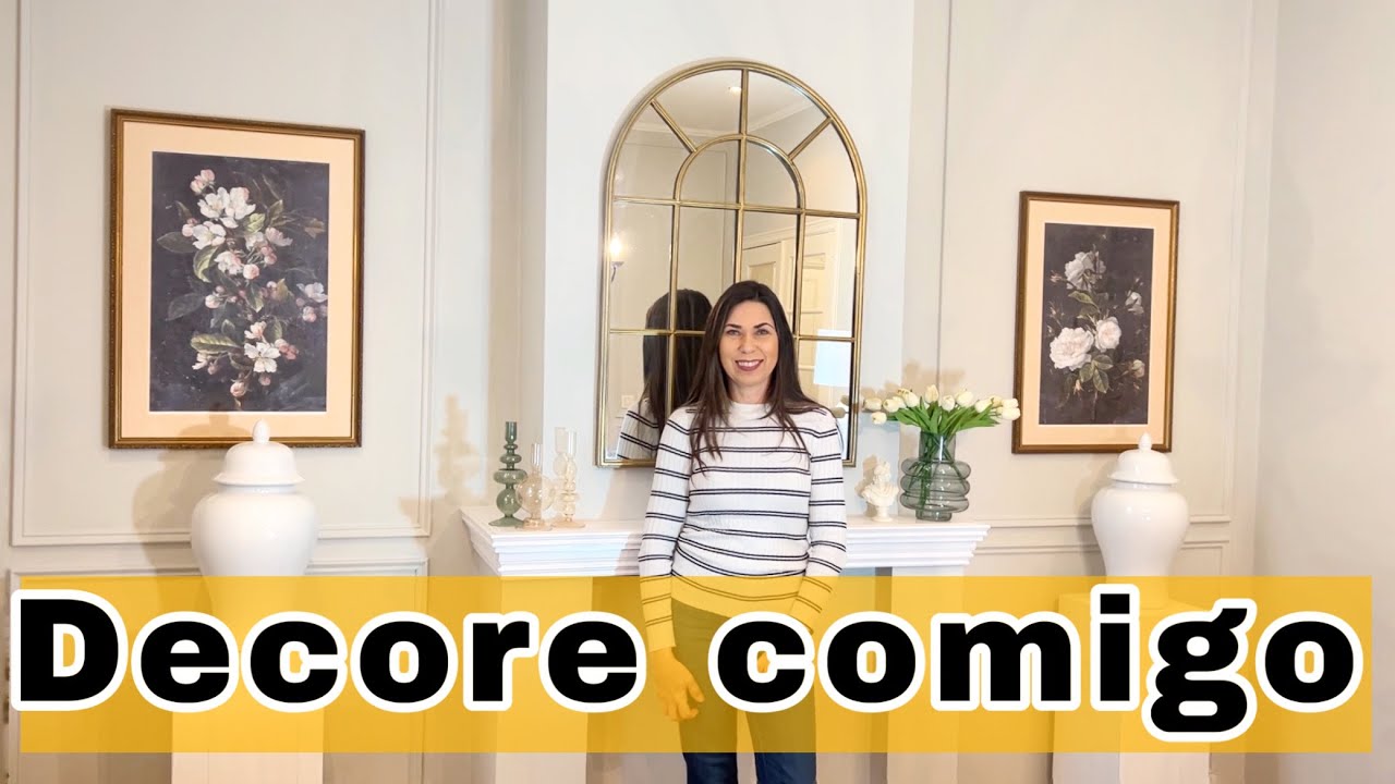 Decorando a sala de jantar - fiz boiserie também