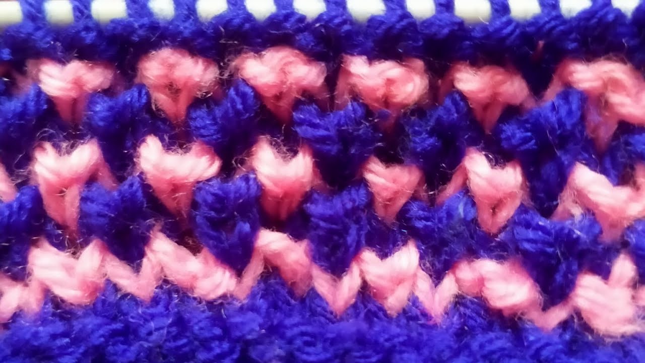 Two colour # sweater design # video # bunai ke tips & tricks # bunai ka sansar # Rumasharma-07 