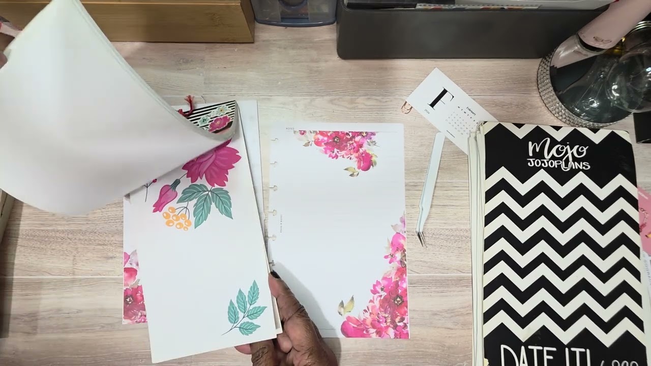 PWM Social Media Planner 2/2 - 2/8 ft. Happy Planner 'Flower Stickerbook & more